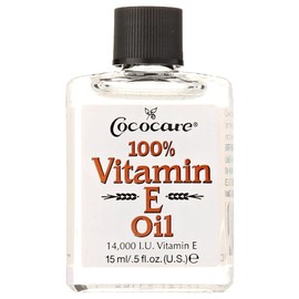 COCOCARE 100% Vitamin E Oil - Maximum Moisture for Dry Skin - 28000 I.U Wrinkle Reduction - 1 Fl Oz (Pack of 2)