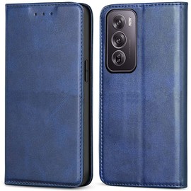 FORZARMOR for Oppo A5 5G Global Version (6.67 Inch) Case, Wallet Cover PU Leather Pockets Shockproof Magnetic Flip Card Holder (for Oppo A5 5G, Blue)