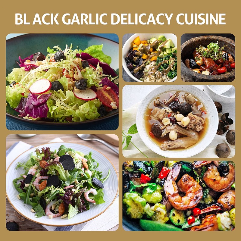 RioRand Black Garlic 310g Whole Black Garlic Aged for Full