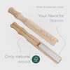 Wooden Aroma Inhaler with Essential Oil Flavored Cores - Scent: