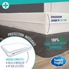 SWEET NIGHT Mattress Protector, White, 70 x 140 x 15
