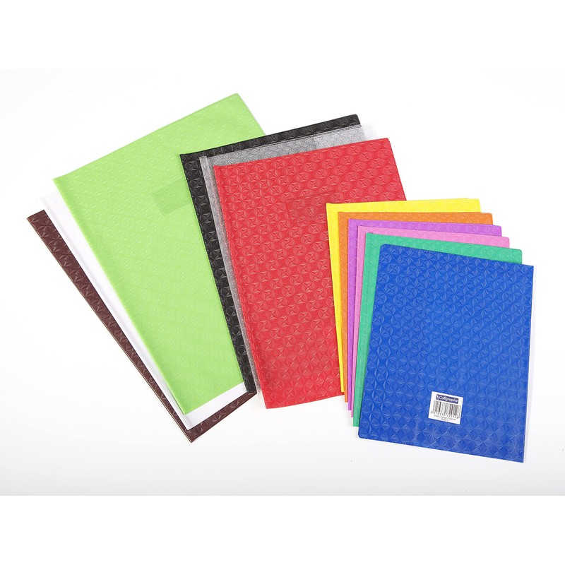 Calligrapher 72422C A Light Blue Diamond Grain Notebook Protector -