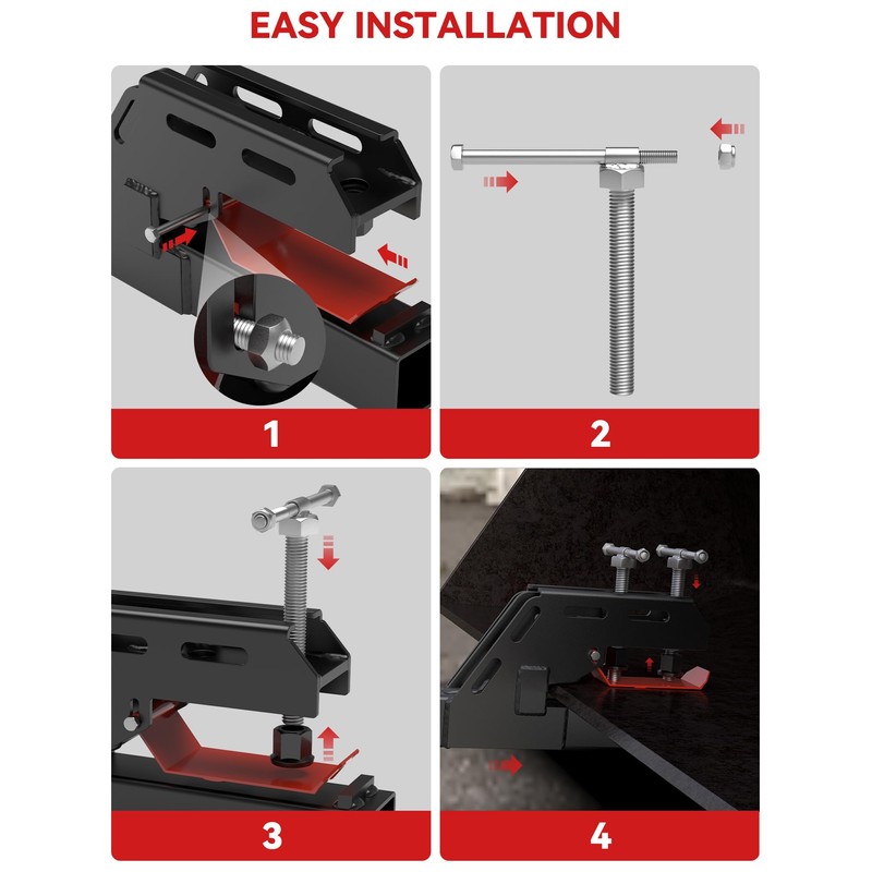 2025 New Upgraded Tractor Clamp on Trailer Hitch Receiver, Tractor