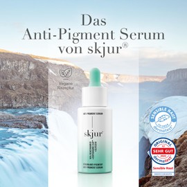 SKJUR Skjur Anti-Pigment Serum - Niacinamide 10% Serum Gesicht - Anti Pigmentflecken Gesichtspflege Damen - Anti Aging Face Care - Gesichtsserum mit Niacinamid, CutiGuard CLR & Glycoin - vegane Skincare