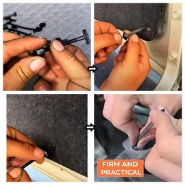 50Pcs Ny/lon Universal Ca/ble T/ie Buckle,Universal Push Mount Zip Tie Holders,Self-Locking Ties Holder,Plastic Ca/ble T/ies Tool Fasteners Car Body,Multipurpose Universal Zip Tie Tool,Fast Fastening