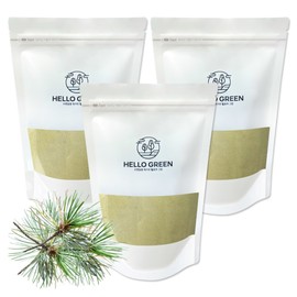 Hello Green Domestic Pine Needle Powder 600gX3 (Pack) Total 1.8kg / 헬로우그린 국산 솔잎 분말 가루 600gX3(팩) 총1.8kg