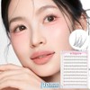 Atopos No Glue Eyelash Microfiber 3D Natural B Curl Eyelash Extensions 120 Hair Single Size, 1 Piece, Transparent Line 10mm / 아토포스 노글루 속눈썹 극세사 3D 내추럴 B컬 아이래쉬 연장 120모 싱글 사이즈, 1개, 투명라인 10mm