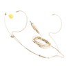 FUNOMOCYA Beige Headset Microphone with Earhook Wired Earbud with Mic