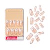 Gold Finger False Nails Gel Glam Design Full Cover Fake