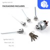 Ignition Switch Assembly Kit with 4 Door Lock Cylinder &