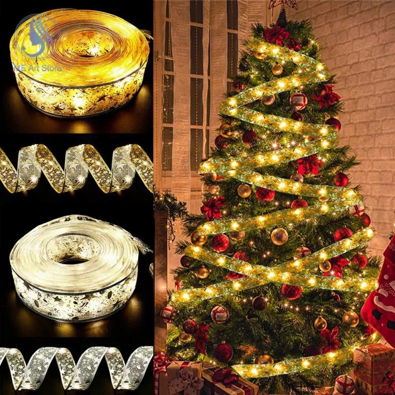 K&H Liston Con Luz Led 4 Metros Navidad Invierno Decoracion