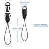 Lix&Rix Retractable Safe Tool Retention Coil Cord Lanyard Keychain Leash