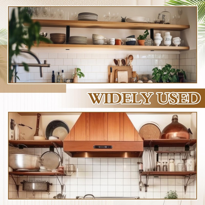 Shimeyao 2 Pack 5 Inch Heavy Duty Double Floating Shelf