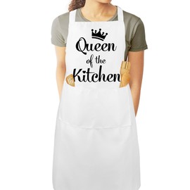 Aprons for Women Valentines Gifts for Her Mothers Day Gifts for Mum Birthday Gifts for Women Mummy Mother's Day Gift Grandma Gifts White Apron Retirement Gifts for Women Baking Gifts Christmas Gifts
