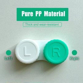 AITIME Contact Lens Case for Travel,Leak Proof, PP Material, Left and Right Contact Lens Holder Container Box fit Hard and Soft Lens, Contact Lens Soak Storage Kit for Home,Pack of 1