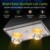 LANSOW Solar Fence Lights Outdoor, 12 Pack Solar Powered Lights