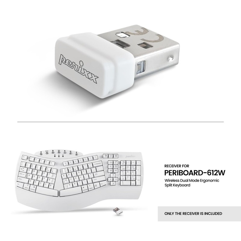 Perixx Periboard 612W Replacement Nano Receiver - Compatible with Both