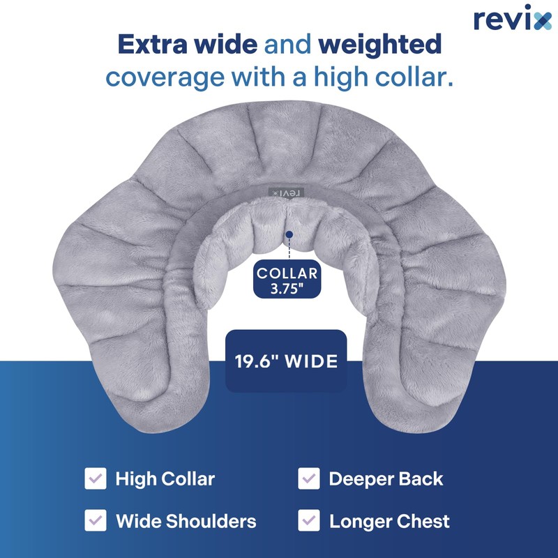 REVIX Microwavable Heating Pad for Neck Shoulders and Back, Microwave
