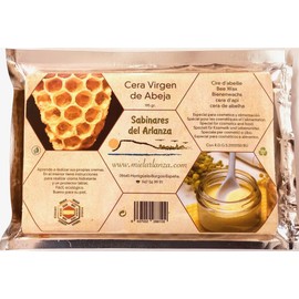 Natural Beeswax (195 g) from our own bees, 100% Spain origin, especially for cosmetics and food, with health registration and traceability.