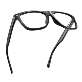 TR90 Black Sturdy Blue Light Reading Glasses Men with Trendy Design - Large & Thick Frame Computer Readers for Men - Flexible for all Face Shapes Cheaters Reading Glasses - Blue Blocker Readers 4.0