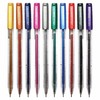 iQUBA Glitter Gel Pens, MULTICOLOUR, Medium Point (1.0mm), Pack of