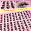 Selbstklebende Wimpern Cluster vorgeklebte Wimpernbüschel 100 Stück Flauschiges C Curl