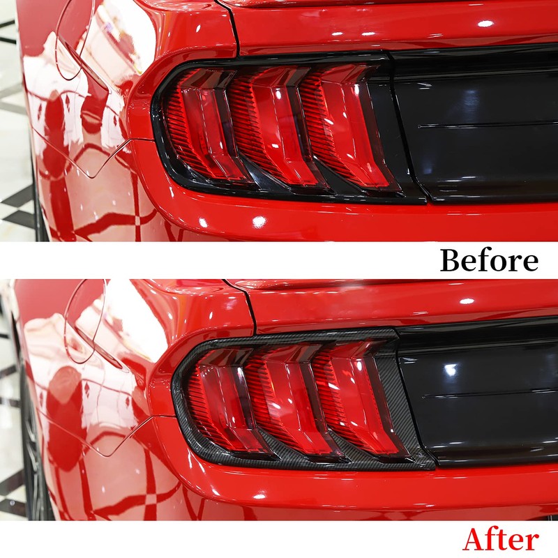 RT-TCZ Carbon Fiber Tail Light Lamp Cover Guard Trim Frame