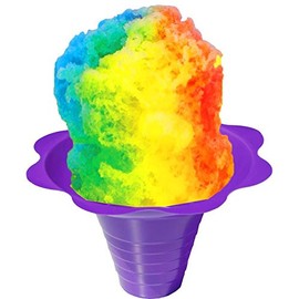 Flower Cups for Serving Shaved Ice or Snow Cones, Medium 8 Ounce, Case of 500