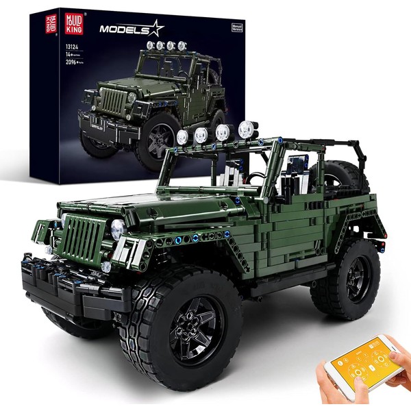 Mould King Off-Road Pickup Wrange, 1:8 MOC Technique Building Set,