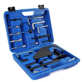 MPLUS Camshaft Alignment Engine Timing Tool Kit fits For Ford 1.4L 16V, Zetec 1.6L 16V, 1.7L, Zetec 1.8L 16V, Zetec 2.0L 16V, 2.3L Twin Cam Turbo, Zetec E 1.6L 16V, Zetec E 1.8L 16V, Zetec E 2.0L 16V