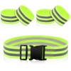 Pack of 5 Elastic Reflective Bands, 1 Reflector Belt Adjustable,