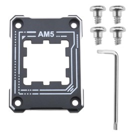 eMagTech AM5 CPU Holder AM5 Anti-Bending Contact Frame with 4Pcs Screws & 1x Screwdriver Corrective Anti-Bending Fixing Frame 75x56mm/ 2.95x2.2in Black