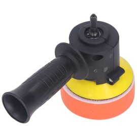 Drill to Polisher Adapter Convert Impact Drill into Eccentric Polisher Polishing Waxing Tool Set for Car Maintenance with Side Handle Flat Sponge Disc Wool Disc