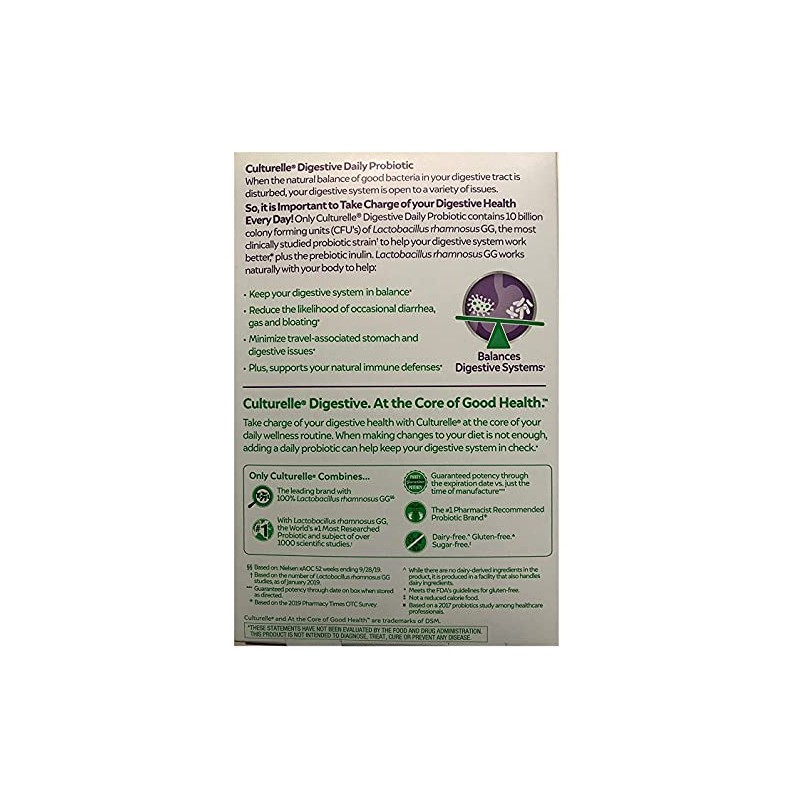 Culturelle Digestive Health Probiotic, 80 Capsules
