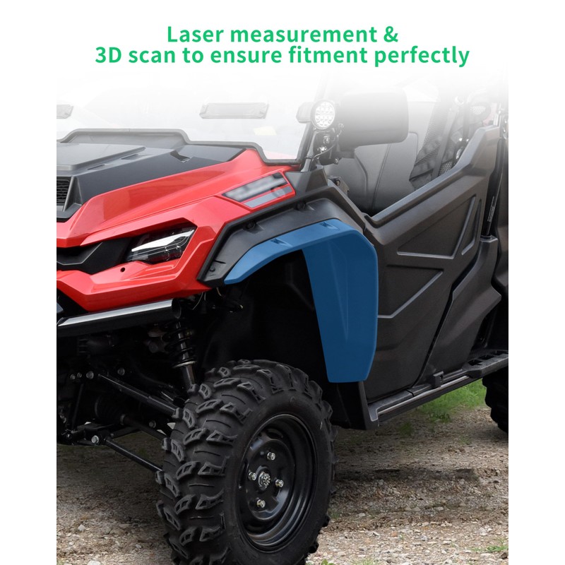 SLORIMOD Wider Front Fender Flares for Honda Pioneer 1000-3 1000-5