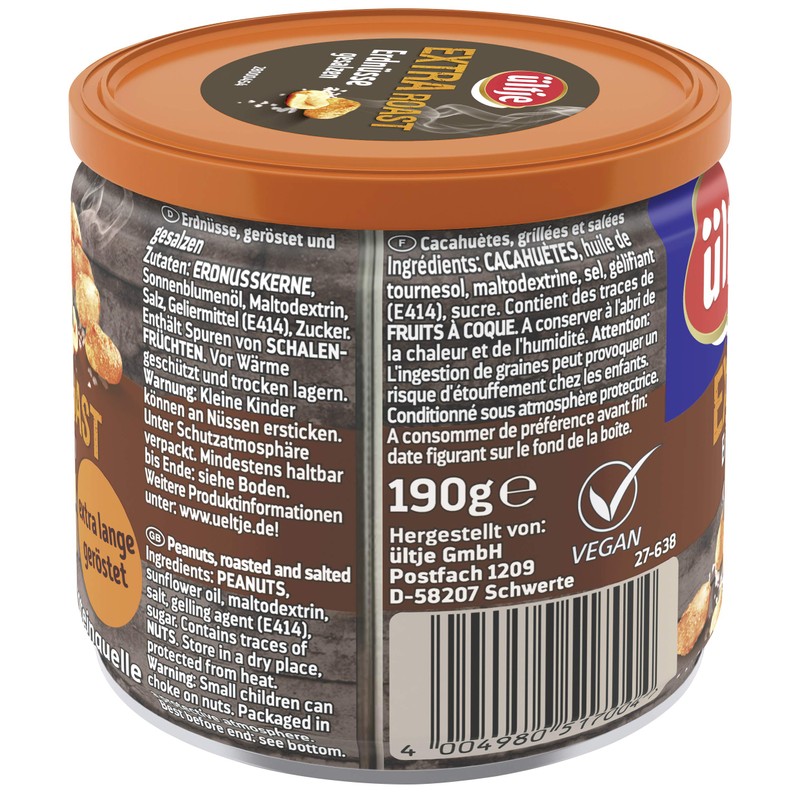 ültje Extra Roast Peanuts Salted Tin 180g