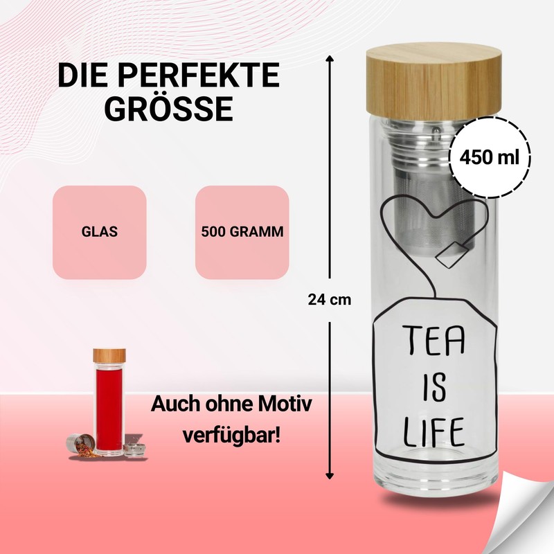 Uakeii Tea Bottle with Strainer