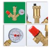 DN25 Brass Boiler Valve, 3-6Bar Adjustable Relief Valve Pressure Regulator