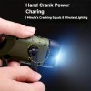 Seancheer Hand Crank Solar Powered Flashlights,Co