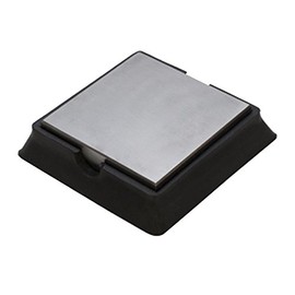 4" x 4" Steel and Rubber Reversible Bench Block Jewelry Repair Making Stamping Metal Forming Flattening Chasing Dapping Work Surface Tool