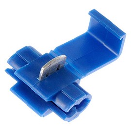 Megatronix QSB Solderless Wire Quick Splice Tap Connectors 16-14 Gauge Blue 100 Pieces