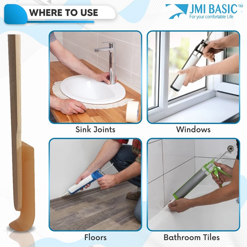 JMIBASIC Silicone Caulk Finishing Tool - Assorted 5 Size Sets