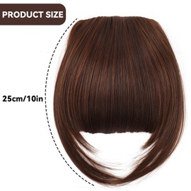 One Piece Fashionable Thick Bangs Extensions Flat Bang Air Bangs Clip Beautiful Clip-In Bangs Hair Extensions for Daily Wear Hair Accessories