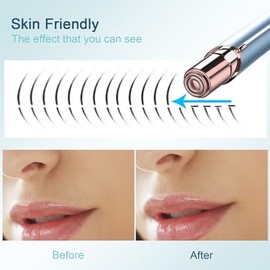 innobeaut Facial Hair Removal for Women, Electric Painless Facial Hair Remover for Face, Lip, Chin with USB Rechargeable, Blue(Device Only)