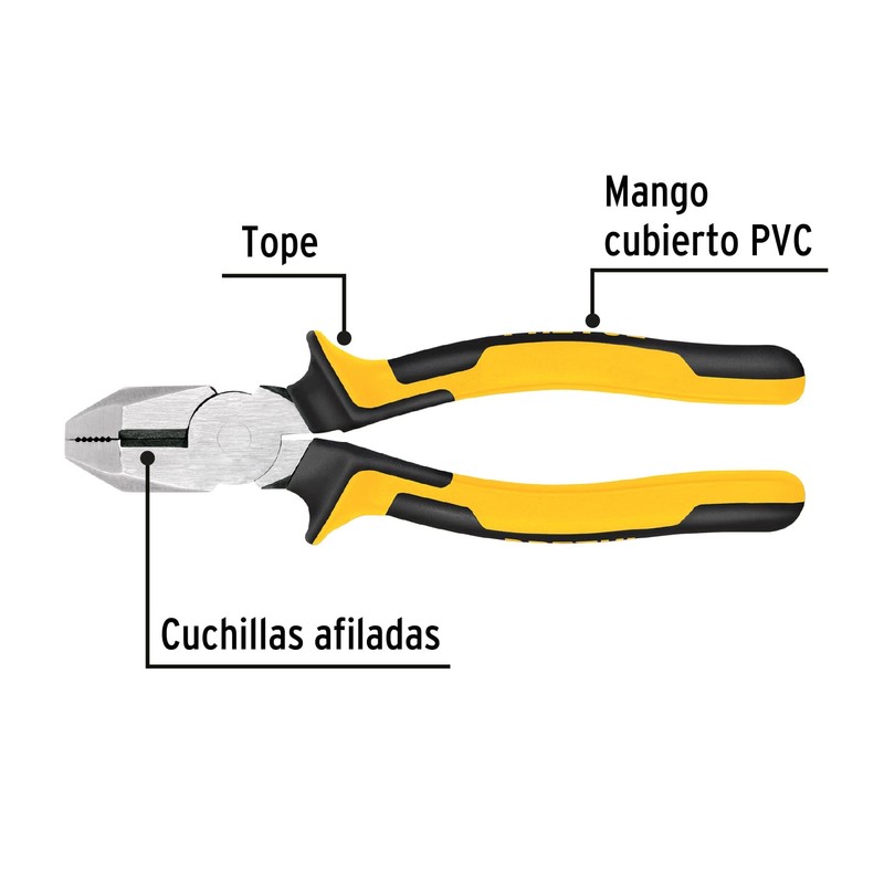 Pretul 219-PX, Pinza p/electricista 9" cabeza cuadrada Comfort Grip