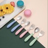 2-Piece Baby Tableware Set, Stainless Steel, Portable Baby Spoon and