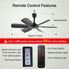 17.7" Inch Portable Ceiling Fan with Remote Control Timing 3