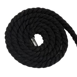 LAISIZHU Mians34 Cotton Rope, 3 Hits (8 mm / 5 M, Black) Color Cotton Rope, Diameter 0.2 inch (5 mm), 0.3 inch (5 mm), 0.3 inch (8 mm), 0.5 inch (12 mm), 0.6 inch (15 mm), 0.8 inch (20 mm), Length 1.9