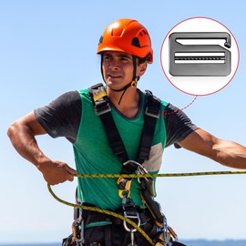 HINZIC 3PCS G-Hook Wave Buckles 1.48inch Strong Metal Ladder Lock Tri-Glide Tension Slide Buckle Webbing Release Adjustable Backpack Strap Buckle Replacement