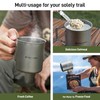 Odoland Titanium Camping Cookware 420ML Titanium Pot with Lid and